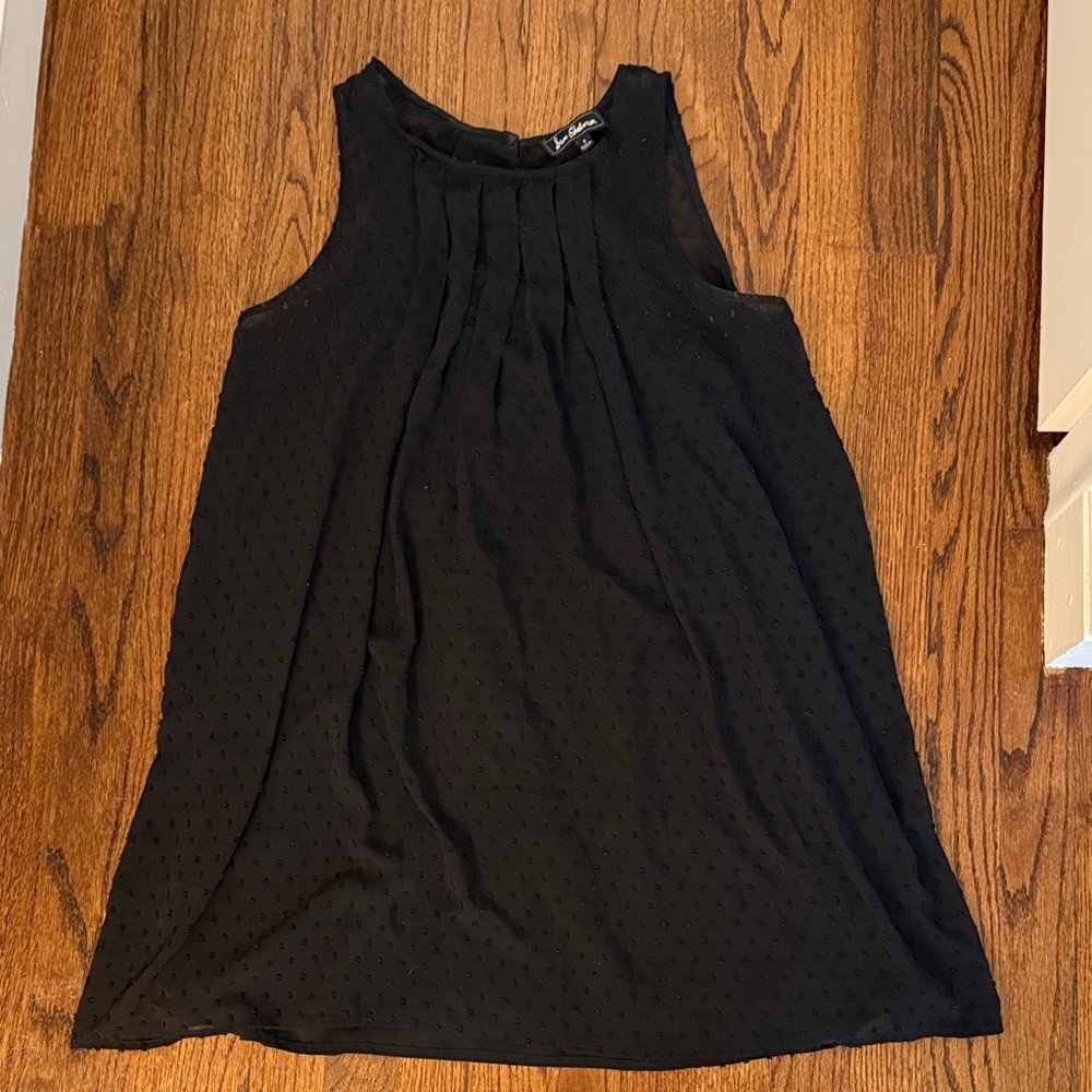 Sam Edelman Black Textured Tank Top